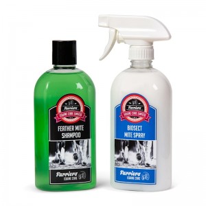 Feather Mite Treatment Spray Shampoo Combo