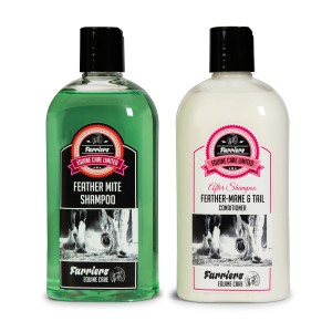 Farriers Feather Mite Shampoo & wash in/out Conditioner ( 500ml each )