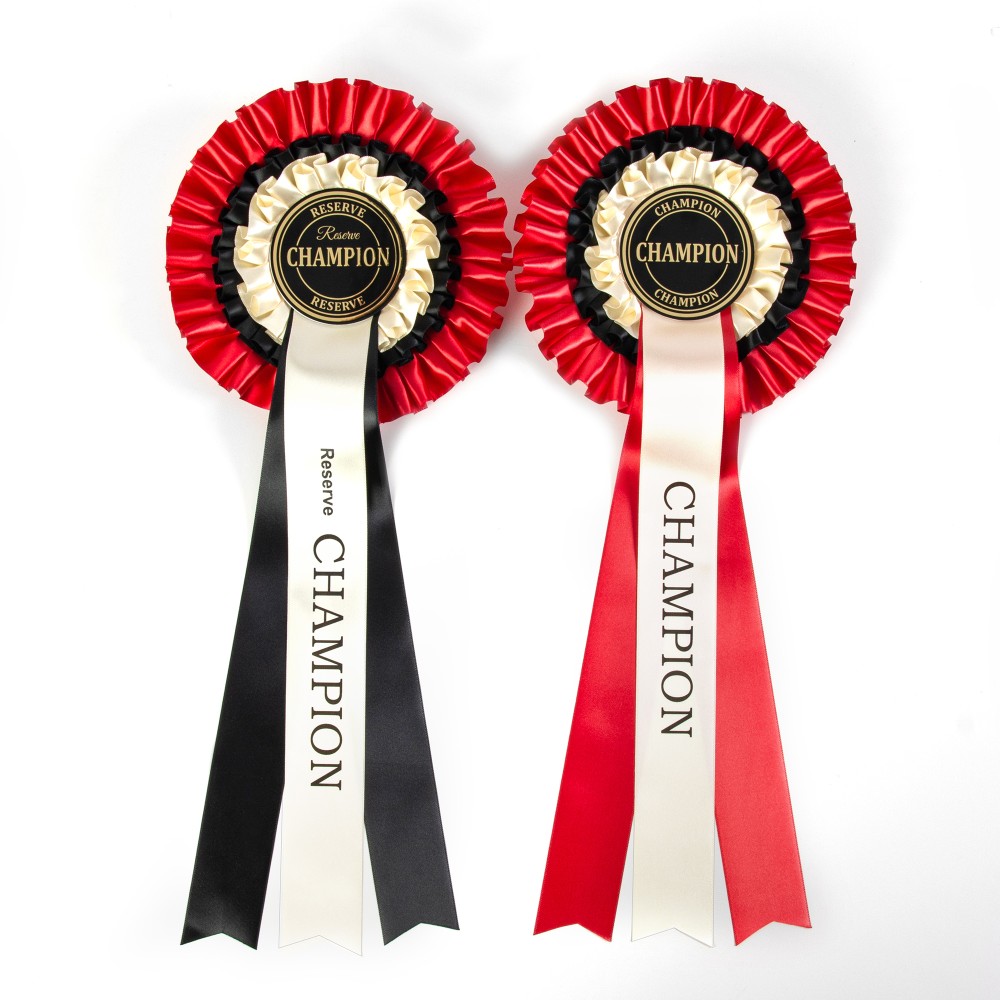 CHAMPION and RESERVE CHAMPION ROSETTES 
