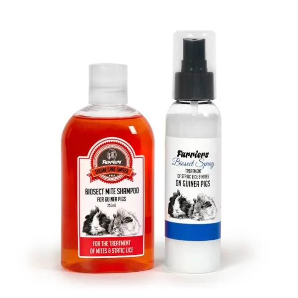 Farriers Biosect Mite Shampoo & Spray for Guinea Pigs (Combo Pack)