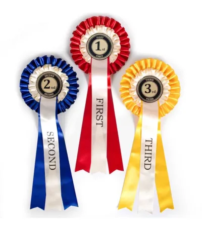 1st - 3rd Place Rosettes (Set of 3)
