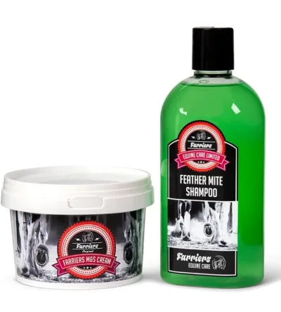 Farriers M&S Cream & Feather Mite Shampoo (Combo Pack)